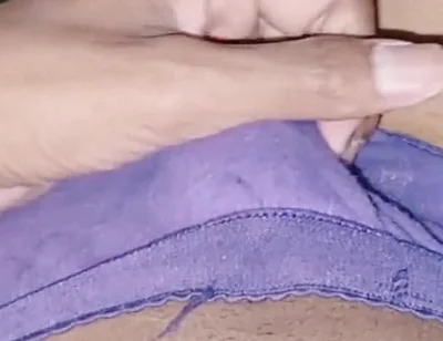 Slim and Skinny Sissy Femboy Masturbating in Sister's Pantie