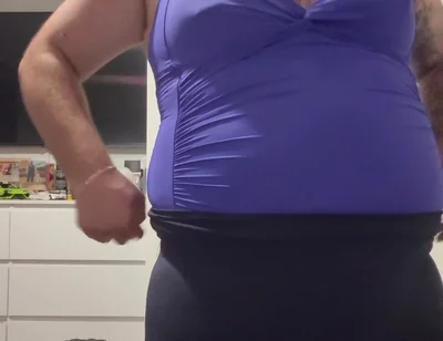 Cock and Ball Bondage with Nipple Clamps Crossdress and Butt Plug Part 2