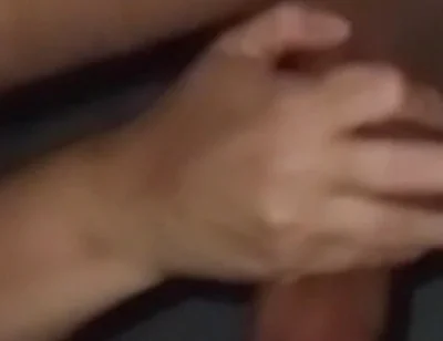 Married Woman Feels the Size of His Cock and Handles His Balls Without the Cock Ring