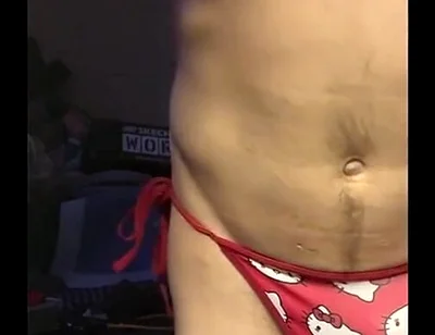 Cdmichelle Wearing Red Hello Kitty Bikini Swimsuit