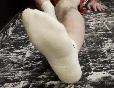 Coach Karl's Feet in His White Socks [8893]