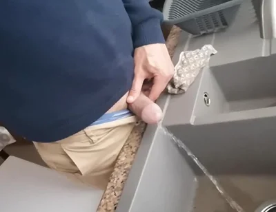 Pissing Into My Kitchen Sink