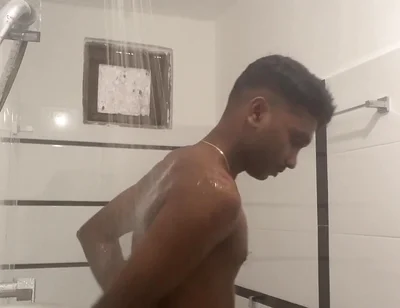 Sri Lankan Teen Boy Showered