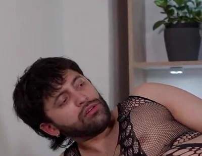 Sexy Muscle Stud Juan Sarmiento Fucking Slutty Daddy Camilo Brown in Lingerie Ass to Mouth Until Creampie