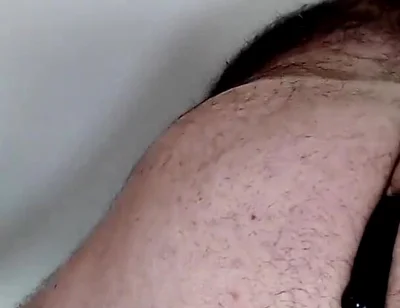 Bullmusclejoe Uses His Friends Dildo to Taste His Own Ass!