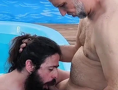 I Caught It in the Act My Stepfather Making Out with His Friend in the Pool