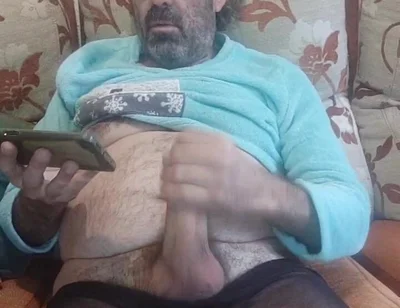 Jerking off My Hard and Wide Cock Till I Cum a Lot, Face View