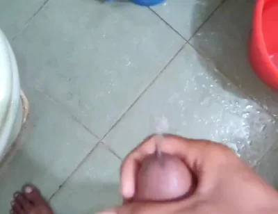 Bengali Boy's Solo Masturbation in the Bathroom