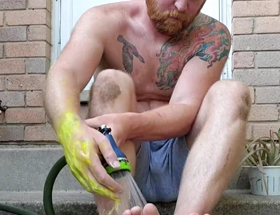 I Needed to Wash My Hands and Feet I After Got a Little Carried Away with a Painting I Was Working on