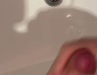 Accidental Golden Shower on My Hand While Pissing in Sink & Cumshots