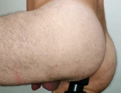 Riding Huge Dildo and Plug