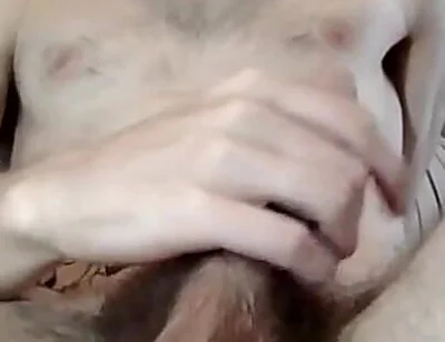 Morning Cum From Skinny Hairy Guy