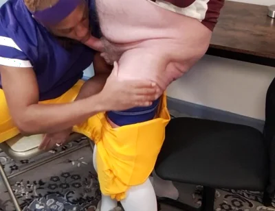 Coach Teaches Player How to Handle Balls