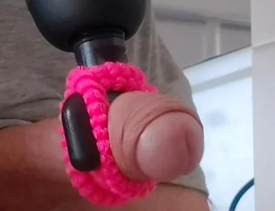 A Massage Toy Milks My Cock to a Pulsating Orgasm