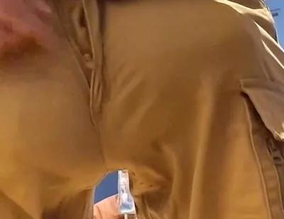 Amazing Bulge in Kaki Shorts
