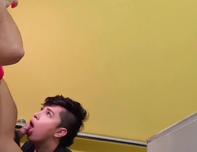 Cruising with Twink From the Building Who Loves to Suck Cock