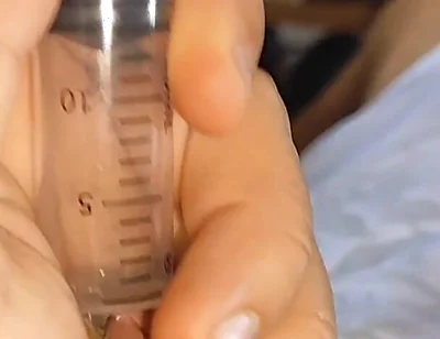 First Hardcore Cum Extraction in Syringe Part 1
