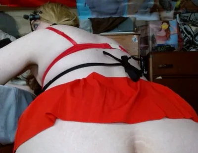 Fat Sissy Pig Playing on the Floor Like It Should Be