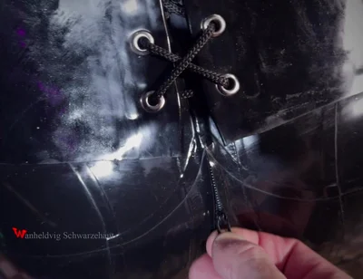 Rikki Gas Mask Session Latex Suit, Sex Machine, Drooling & Full Restraint