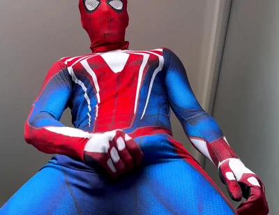 Peter Parker? Horny Spiderman Shoots Webs of Semen