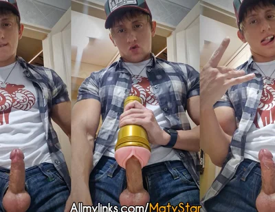 Fucking Fleshlight Clothed!