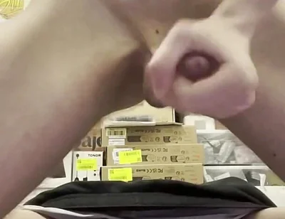 Amateur Twink Cumming Hard and Fucking Himself with a Huge 21cm Dildo