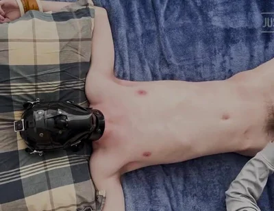 Spread Eagle Twink Tickled and Edged [part 2]