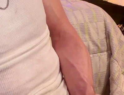 Watch as I Jerk off with Beater on Bust Big Close up of It
