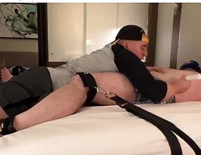 John Spencer Laughs While His Chubby Dom Matt Tickles Him