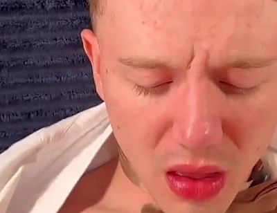 Passionate Couple in Intimate Bareback Anal with Intense Handsfree Cumshot and Creampie