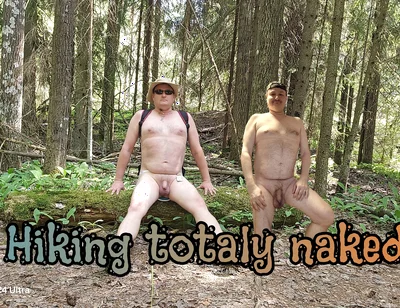 Naked Hike in Finnish Forrest