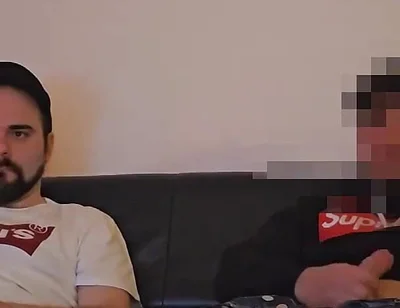 Straight Turkish Buddy First Time Seduced to a Mutual Jerkoff and Blowjob by a Guy