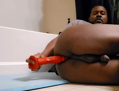 Watch Me Fuck My Black Ass with a Dildo