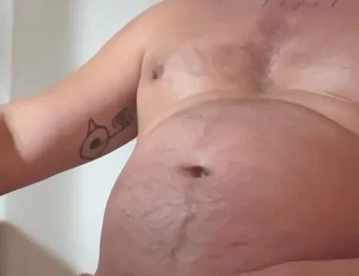 Jerking off in the Morning, Rubbing My Belly, Man Tits, and Nipples. Dripping with Precum and Lots of Cum.