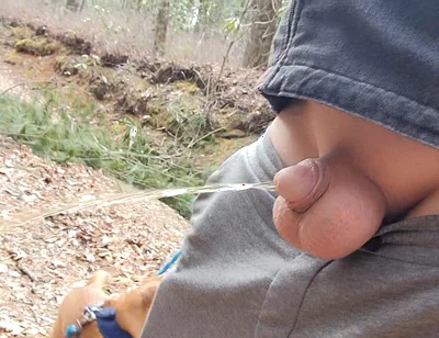 Small Cock in Car to Piss Outside Plus My Ass and Balls