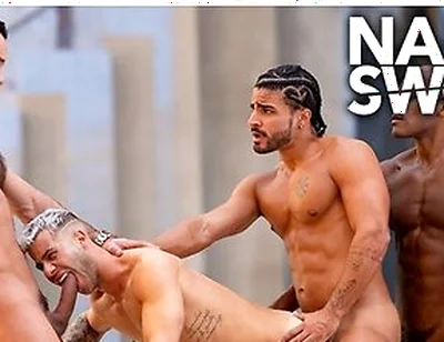 Bbc Rhyheim Shabazz Barebacks Allen King Asshole In Wild Foursome