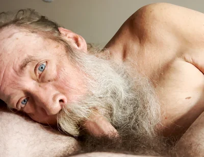 Papa Bear Sucks and Worships Hairy Cub Cock