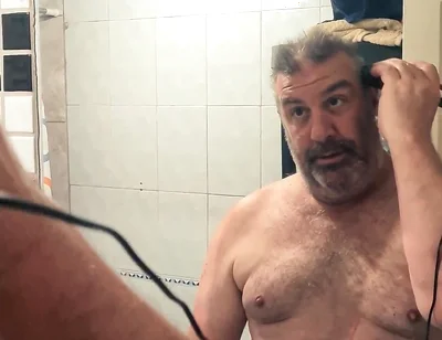 Before the Fight - Silver Daddy Boxer POV