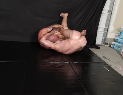 Oiled Nude Muscle Wrestling