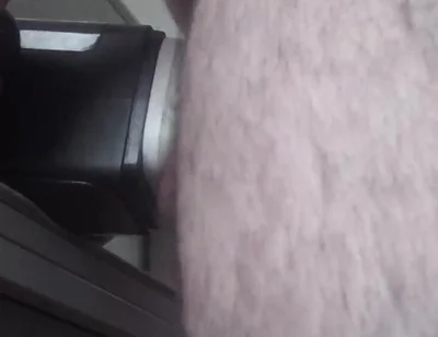 Handsome Mature Chubby with Big Fat, Uses Masturbation Machine in Close-up