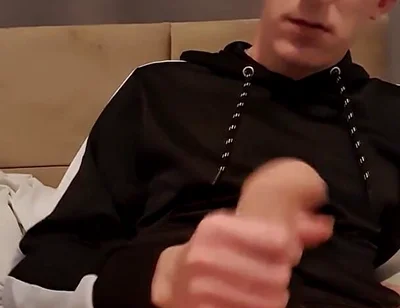 Skinny Young Lad in White Tight Boxers