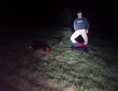 I Strip and Jerk off Outside at Night