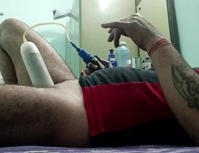 Indian desi police officer uncle gets rest and masterbation