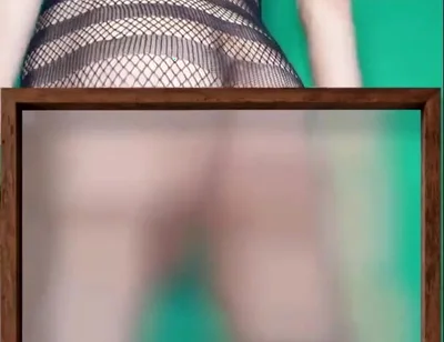 Fishnet Dress with and Without Some Panties