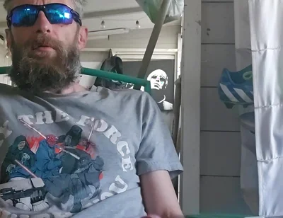 Smoking Fetish Masturbation at the Allotment