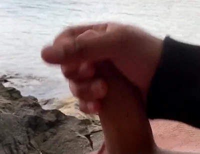 Young Solo Jerk at Lake