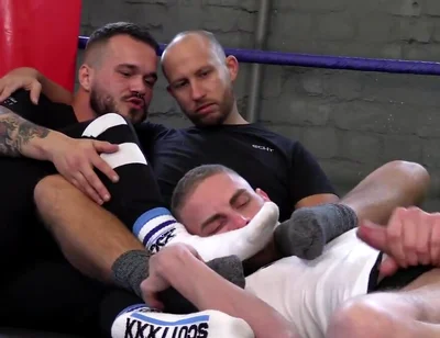 Boxer socks sniff. cum load