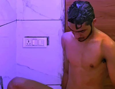 Young Boy Naked Having Fun