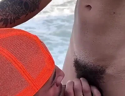 Public Gay Group Bareback Sex Beach Bangout!