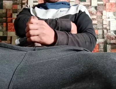 A Heterosexual Man Masturbates, After a Month of Abstinence, and Moans as He Ejaculates at the End